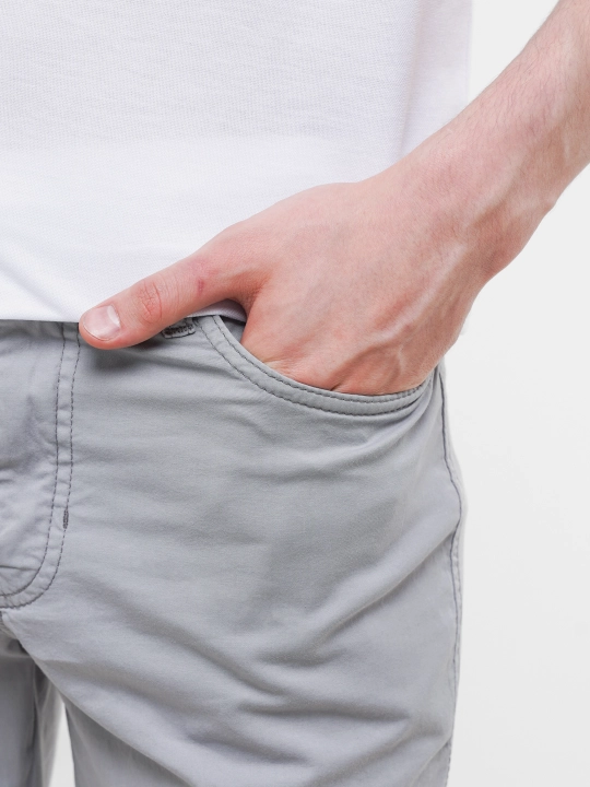 Erkaklar chino poluklassik shimi, kuz-bahor va iliq qish uchun elastanli twill shim
