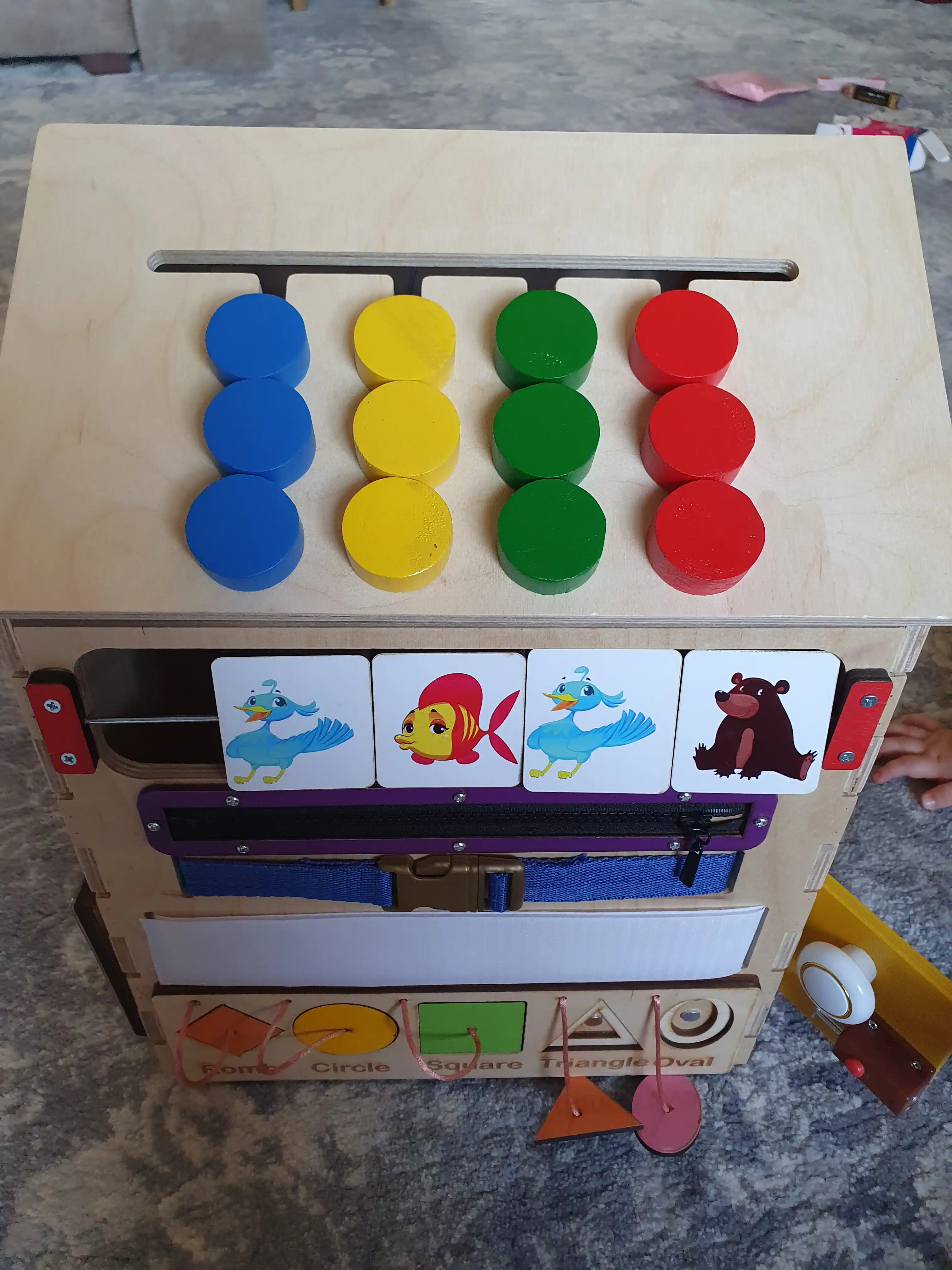 Игровая доска Бизиборд 40x30 см 
