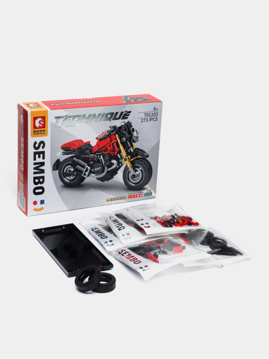 Motorcycle Technique Red konstruktor to'plami