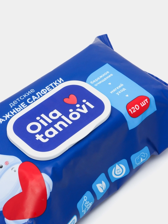 Bolalar uchun nam salfetkalar Oila tanlovi, 120 dona