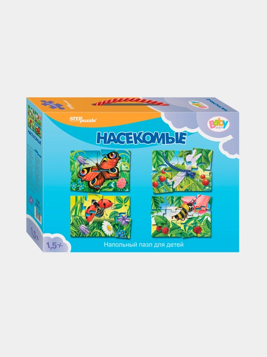 Мозаика для детей Step Puzzle Baby Step, насекомые, 1 шт