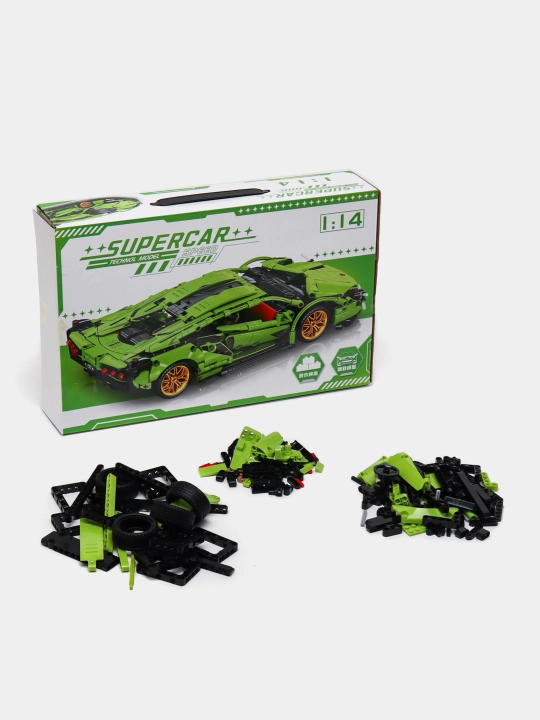Конструктор Technic Ferrari, Bugatti, Porsche, BMW, спортивная машина, спорткар, мотоцикл - 