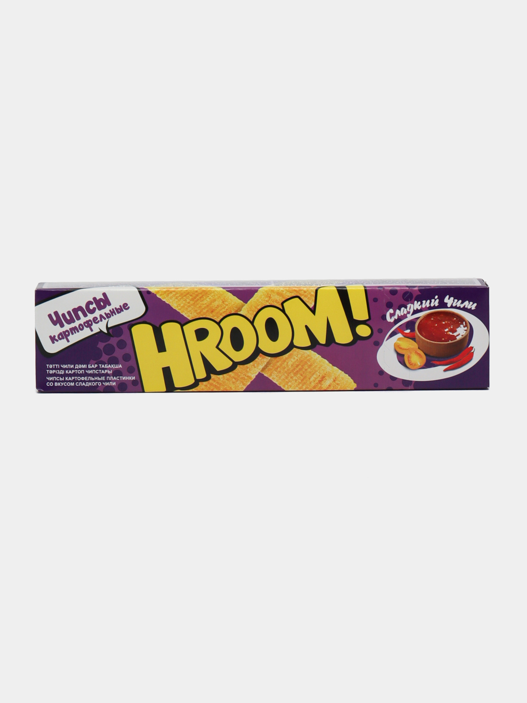 Чипсы картофельные пластинки "HROOM" со вкусом сладкий чили, 40 гр ...