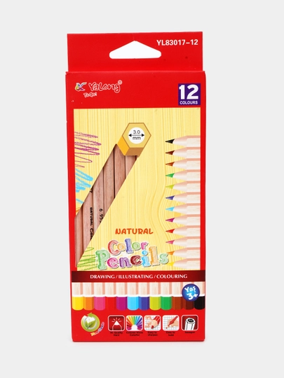 Цветные карандаши YaLong — PENSHOP-YALONG2-СИРЕН