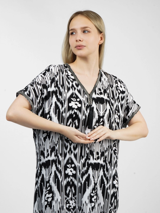 Платье из ХБ штапеля, с узором адраса, S-M. L-XL. XXL-XXXL