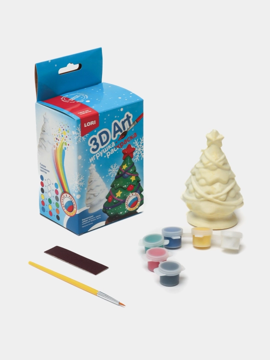 Игрушка-раскраска 3D Art "Нарядная ёлочка" - 
