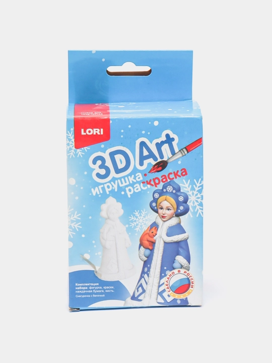 Рисование для детей Lori 3d art, снегурочка с белочкой, ир-018 - 