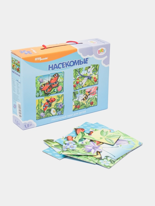 Мозаика для детей Step Puzzle Baby Step, насекомые, 1 шт