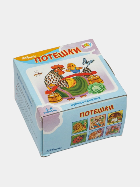 Развивающий комплект для детей Step Puzzle Потешки, книжка+игра, 1 шт - 