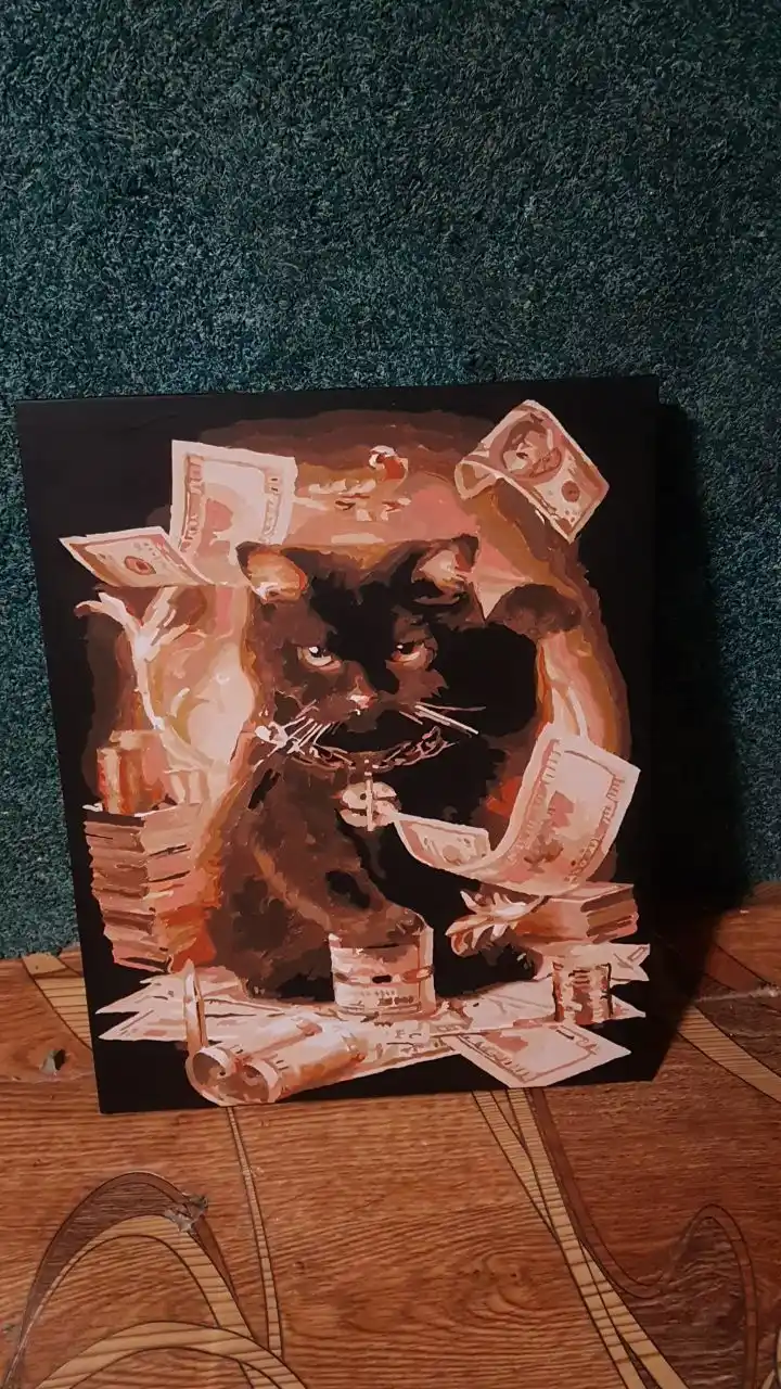 Картина рисование по номерам ARTERY Котики, 40 * 50 см, раскраска на холсте