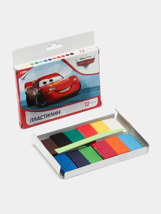 Pld-021 Plastilin Disney "Avtomobillar" 12 ta rang, har biri 15 g, evro ilgichli