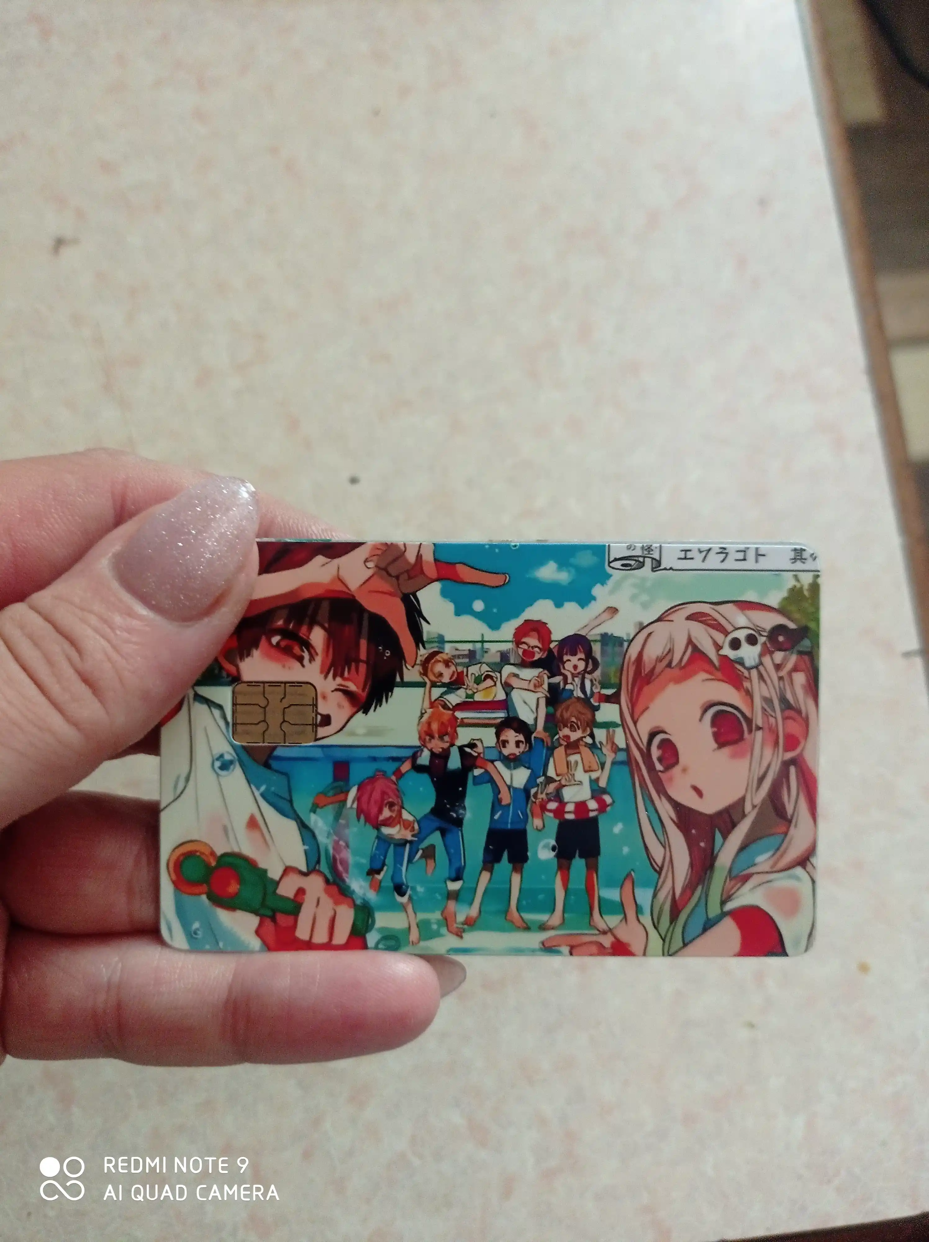 Bank kartasi va chipta stikerlari, Anime