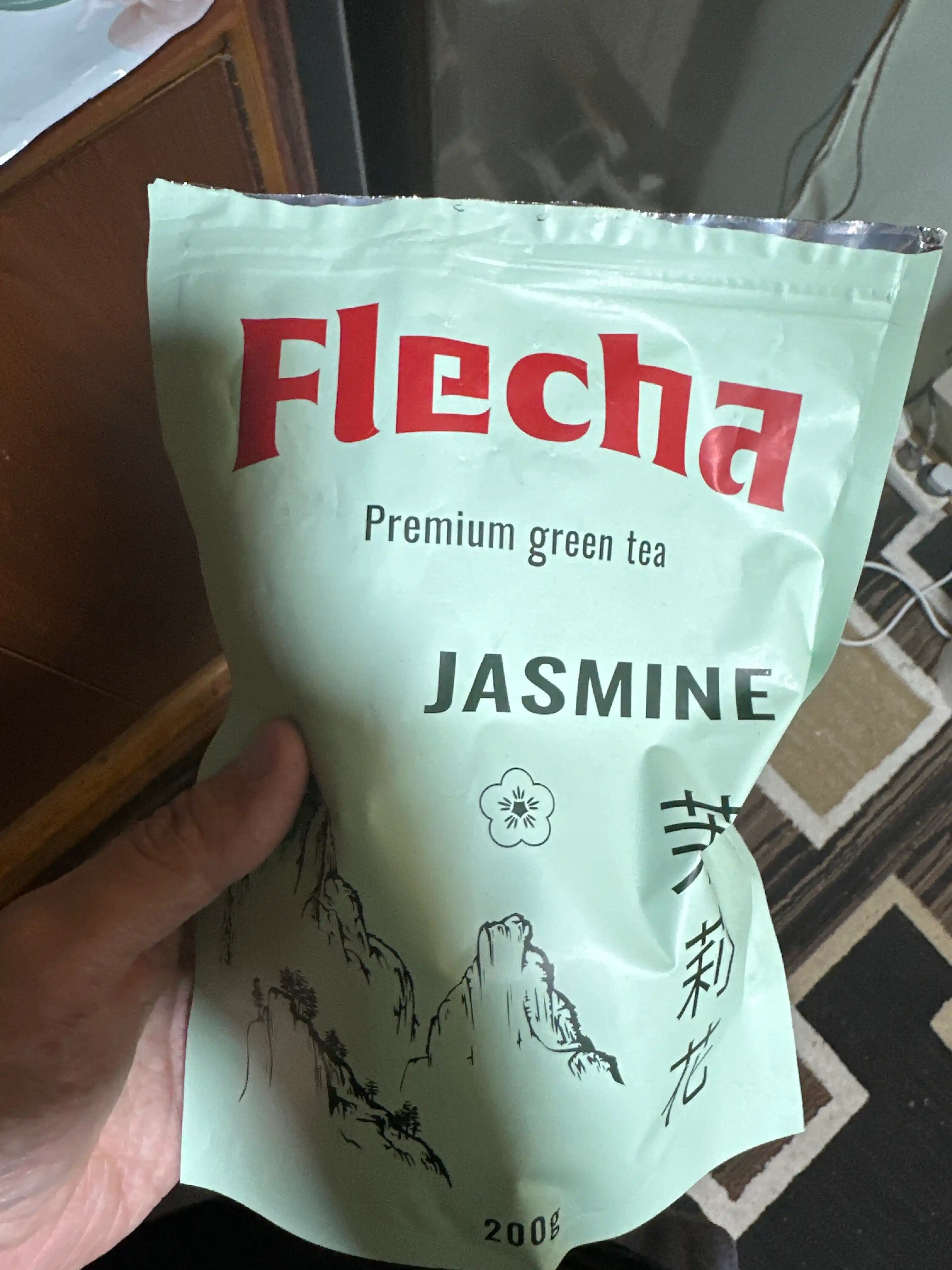 Yashil choy Flecha Jasmine, Xitoy, yirik bargli, 200 gr