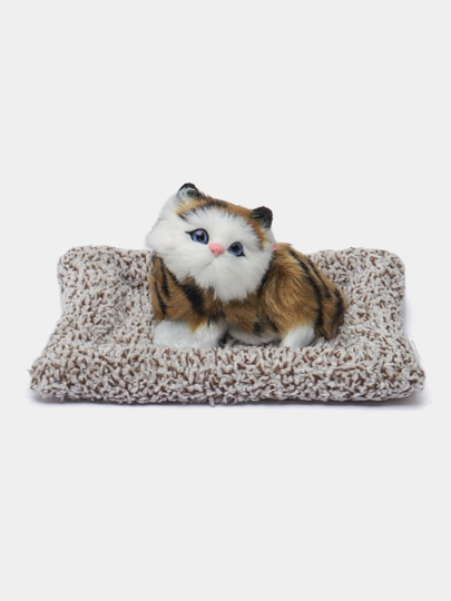 Сувенирная игрушка "Спящий котенок", для машины и дома — SHOPUZA-CAT-ХАКИ
