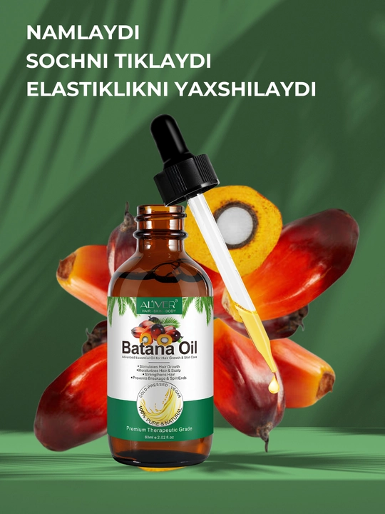 Soch, soqol, tirnoq, teri, kipriklar, o‘sish uchun rozmarin moyi, 17 xil, 60 ml