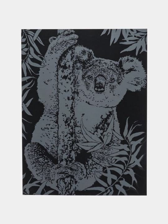 Scretching  30 * 40 sm Neon hayvonlari "Koala" Gr-781