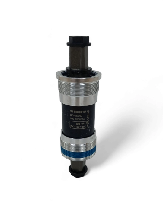 Каретка Shimano BB-UN300, 118 мм, квадратный конус, резьба 1.37"x24, прочная и надежная