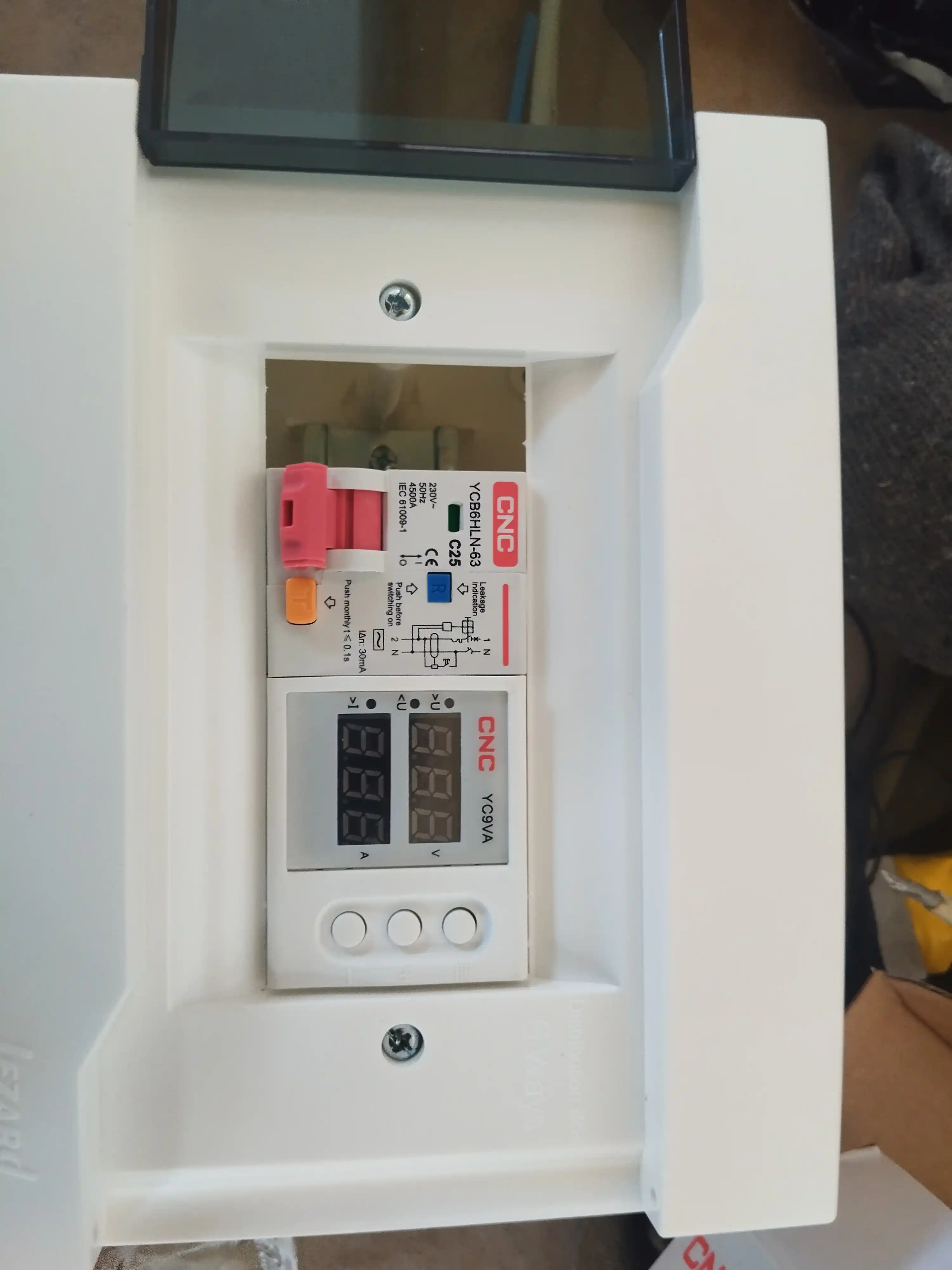 YC9VA (bir fazali) 63A 220V kuchlanish relesi