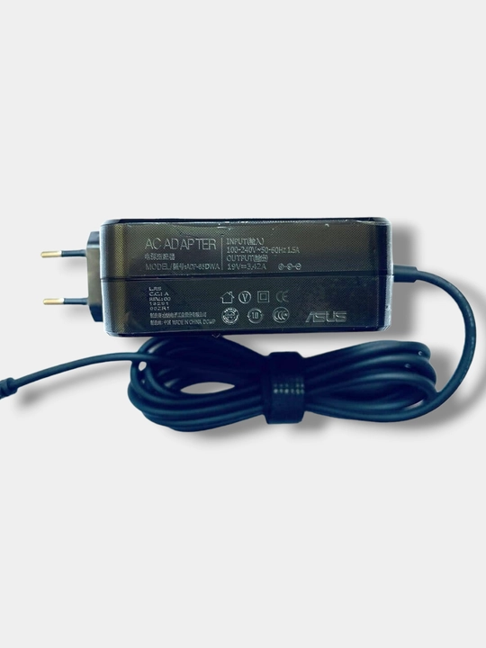 ASUS noutbukning quvvatlovchi manbai 19V3.42A 65Vt ingichka uchli 4.0x1.35 mm
