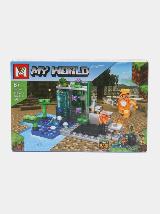 Конструктор Лего My world совместим с Lego Minecraft, Cube world
