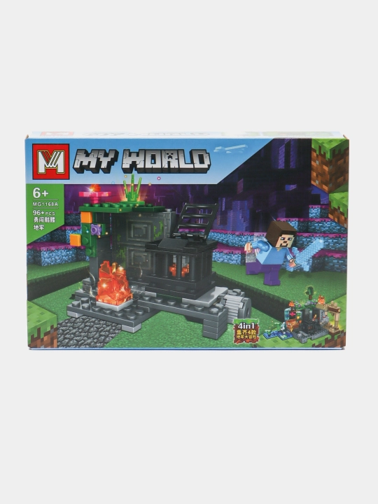 Конструктор Лего My world совместим с Lego Minecraft, Cube world