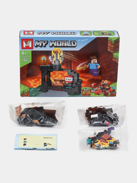 Конструктор Лего My world совместим с Lego Minecraft, Cube world