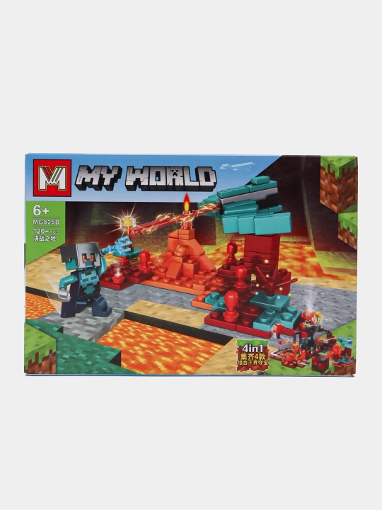 Конструктор Лего My world совместим с Lego Minecraft, Cube world
