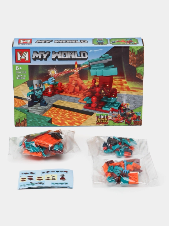 Конструктор Лего My world совместим с Lego Minecraft, Cube world