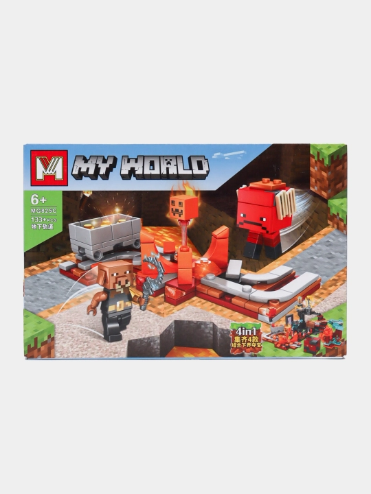 Конструктор Лего My world совместим с Lego Minecraft, Cube world