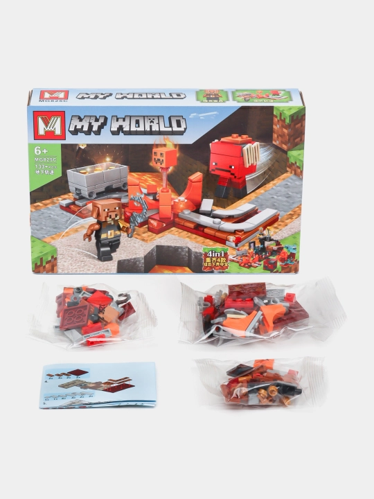 Конструктор Лего My world совместим с Lego Minecraft, Cube world