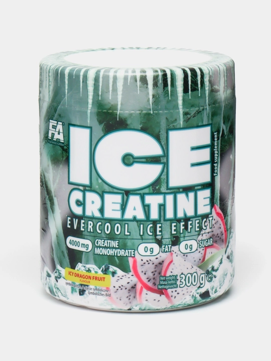 Креатин FA ICE Creatine, моногидрат с охлаждающим вкусом, 300 г, 60 порций, для роста мышц