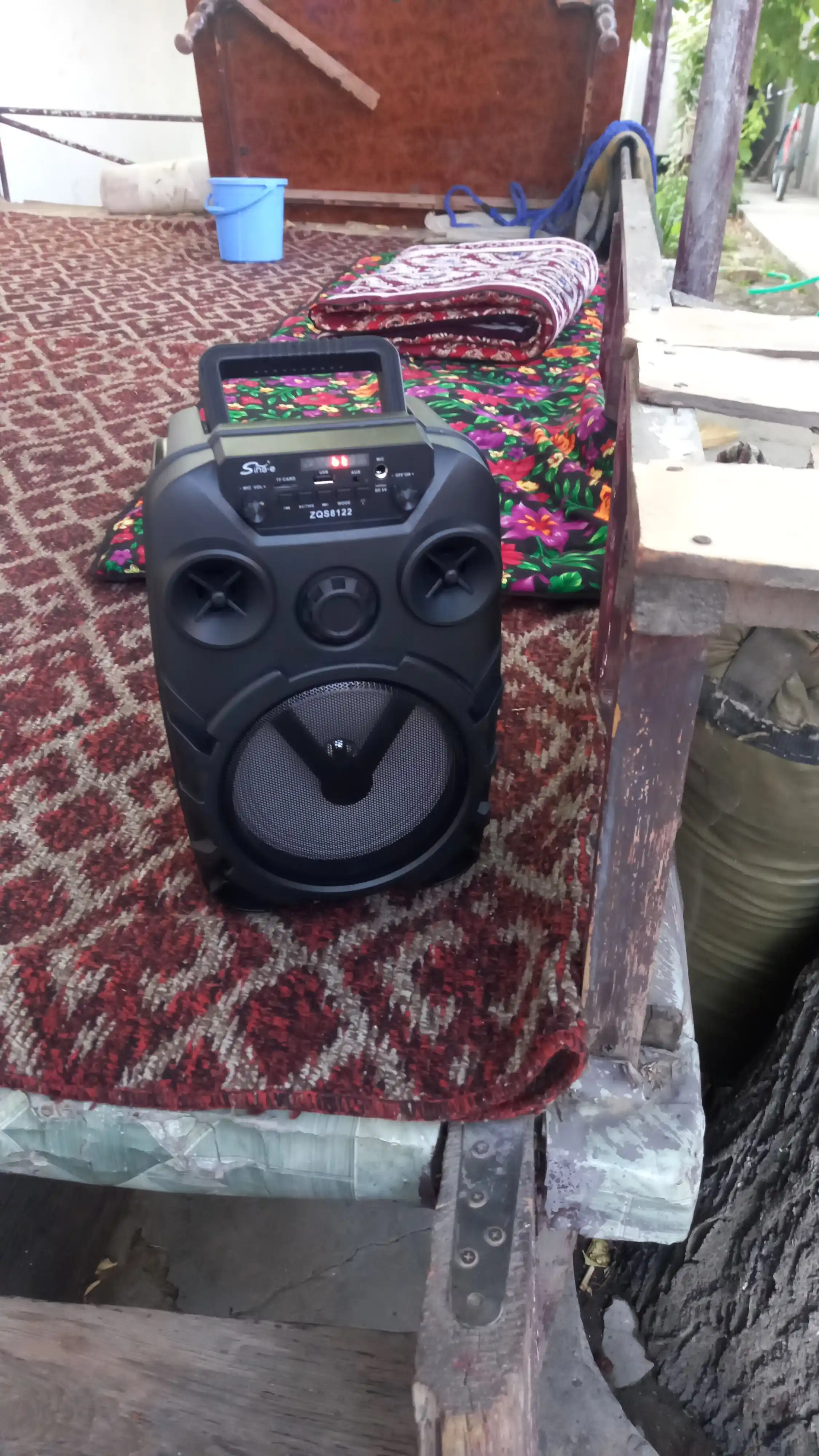 Portativ simsiz kolonka Sing-e, musiqali karaoke, Bluetooth, mikrofon sovg'aga