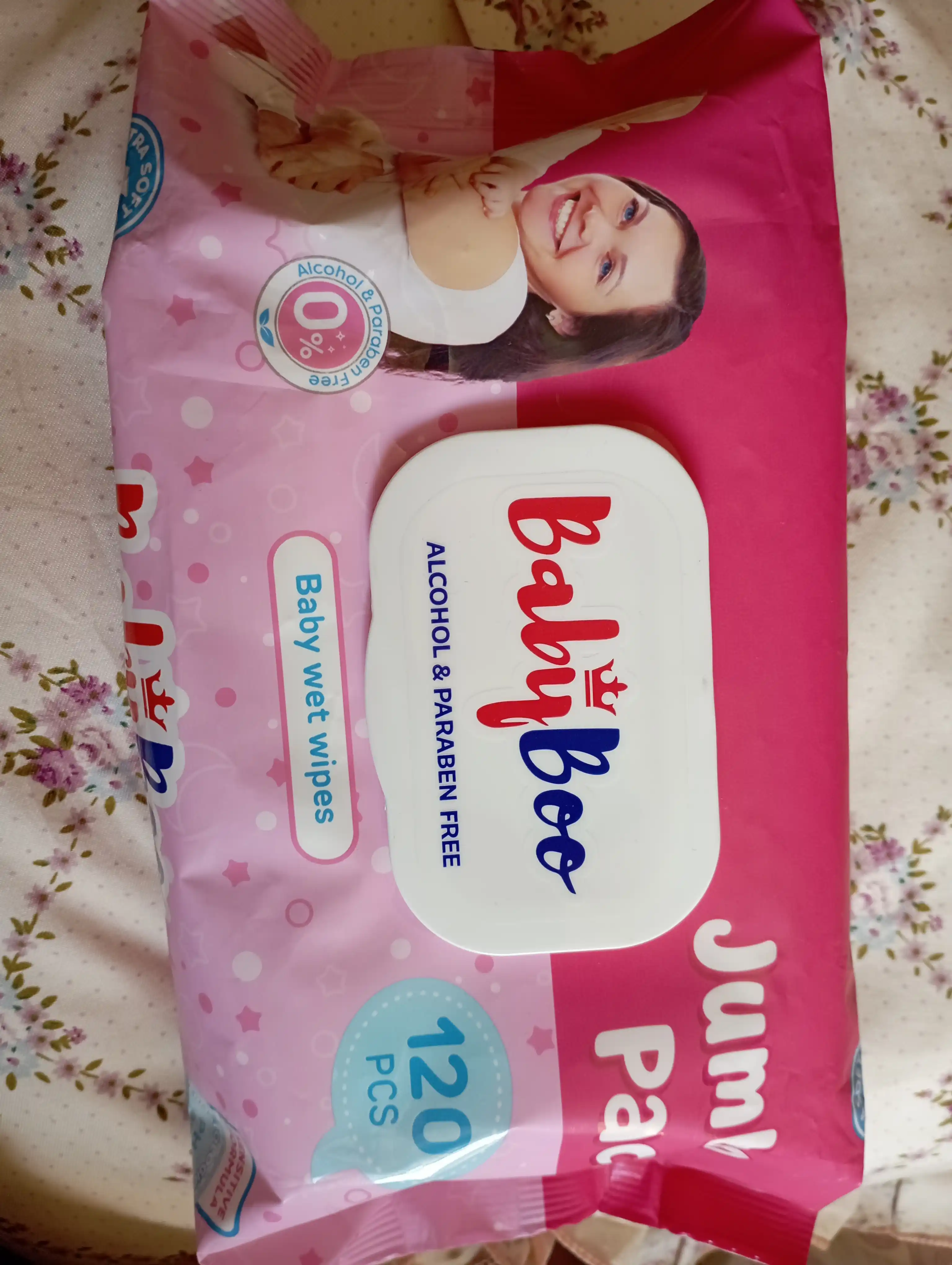 Nam salfetkalar BabyBoo, 120 dona