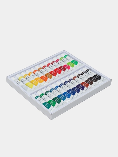 Краски Гуашь Deli EC11-24, 24 цветов — ДЕЛИ-P109770-СИНИЙ