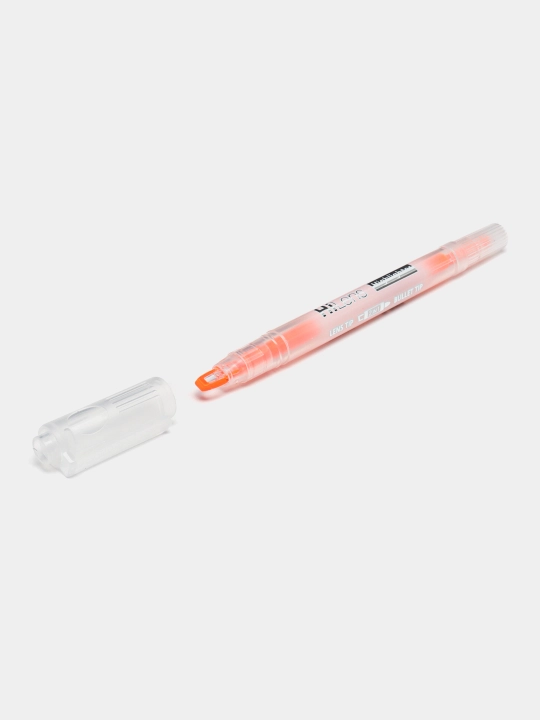 Текстовыделитель Hatber Hi-Lens, Двухсторонний, Оранжевый, 1 mm/5 mm, HL060859