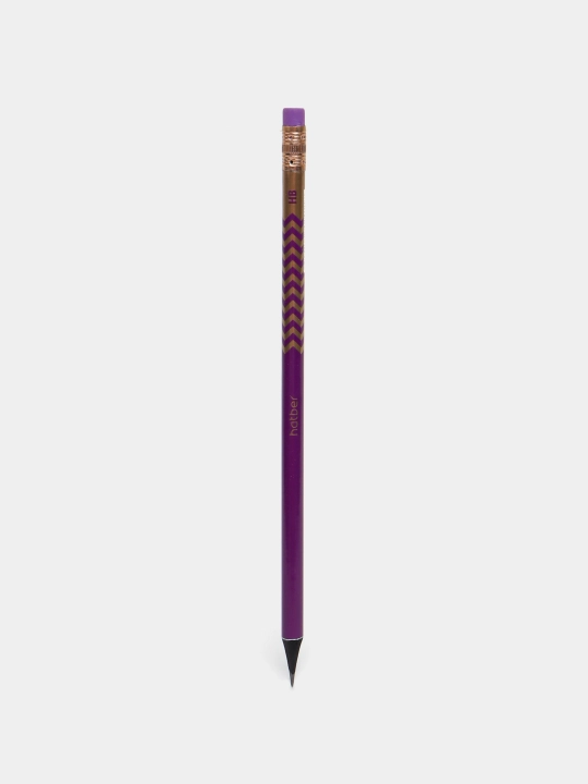 Hatber V-tone HB qora grafit qalami, qora daraxt, o‘chirg‘ichli, BL072604 - 