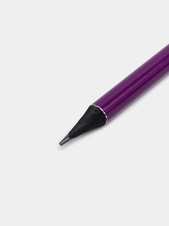 Hatber V-tone HB qora grafit qalami, qora daraxt, o‘chirg‘ichli, BL072604