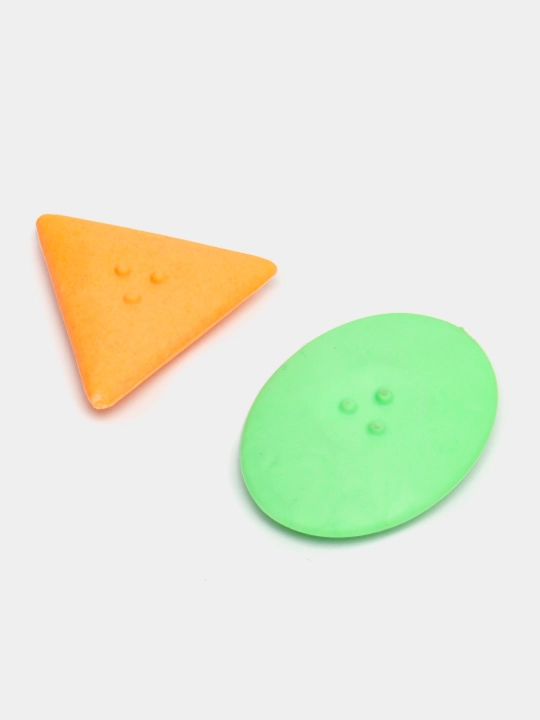 “Geometriya” figurali o‘chirg‘ich, fluoressent, 2 dona - 