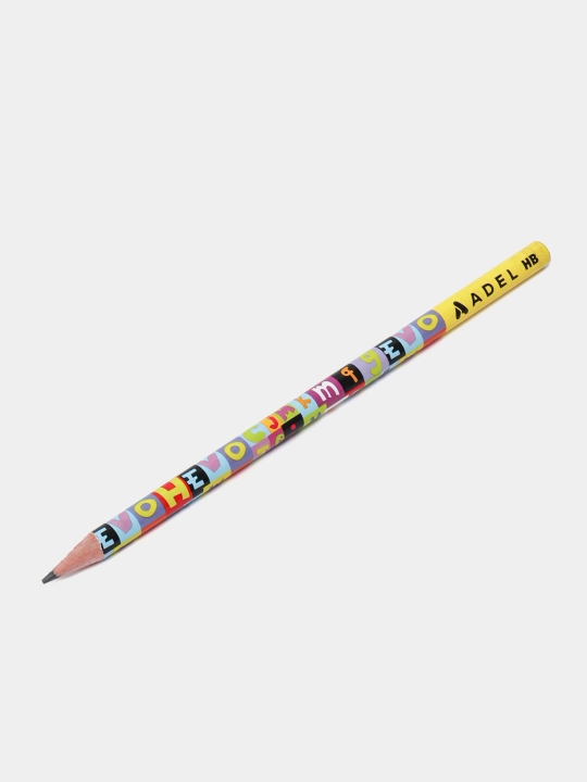 Qora qalam ADEL Letters Blacklead Pencil, NL FSC 2061130675990 - 
