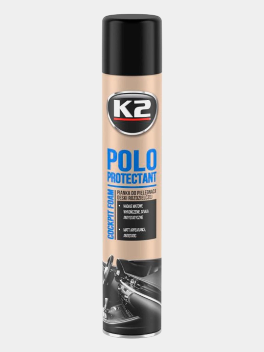 Реставратор полироль пластика матовый антистатик K2 Polo Protectant Aero, 750мл (1000 мл)