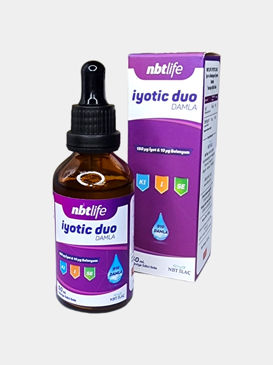 Suyuq yod tomchilari, selen bilan NBT Life yotic Duo, 50 ml