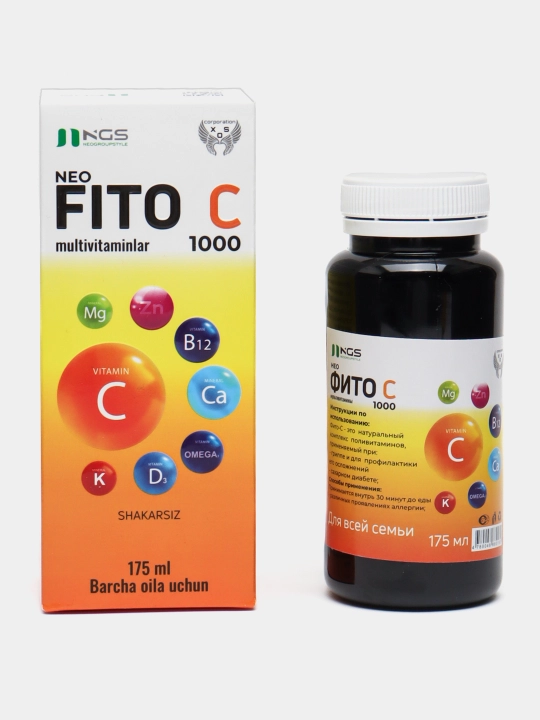 Neo Fito C 1000 175 ml shakarsiz - 