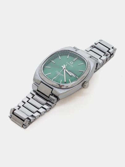 Мужские часы Omega в классическом стиле и роскошном виде — WATCH11-0000061-ЗЕЛЕН