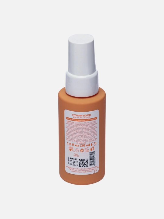 Makiyaj uchun zardob asosi Flormar Vitamin bomb serum&primer, 30 ml