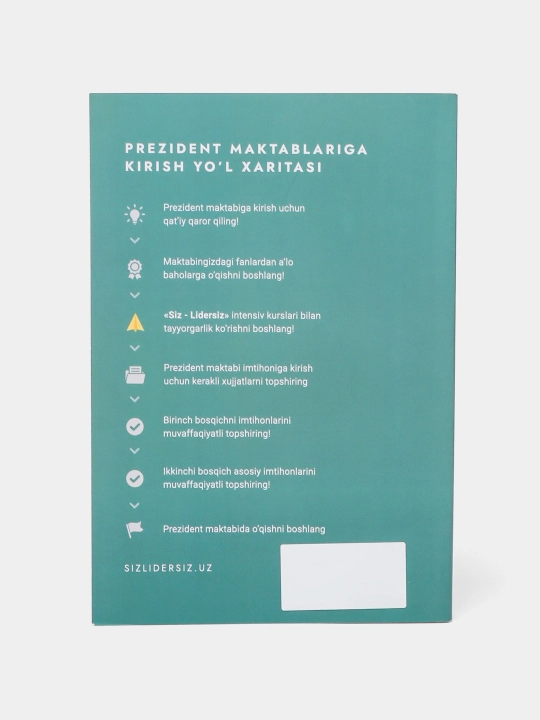 Siz lidersiz — Prezident maktabiga tayyorgarlik qo‘llanmalari va sinov testlari