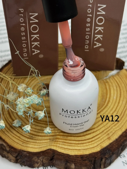 Жидкий полигель для ногтей, гель лак для наращивания и ремонта MOKKA