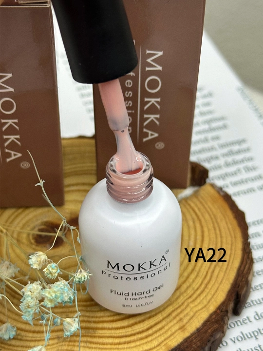 Жидкий полигель для ногтей, гель лак для наращивания и ремонта MOKKA
