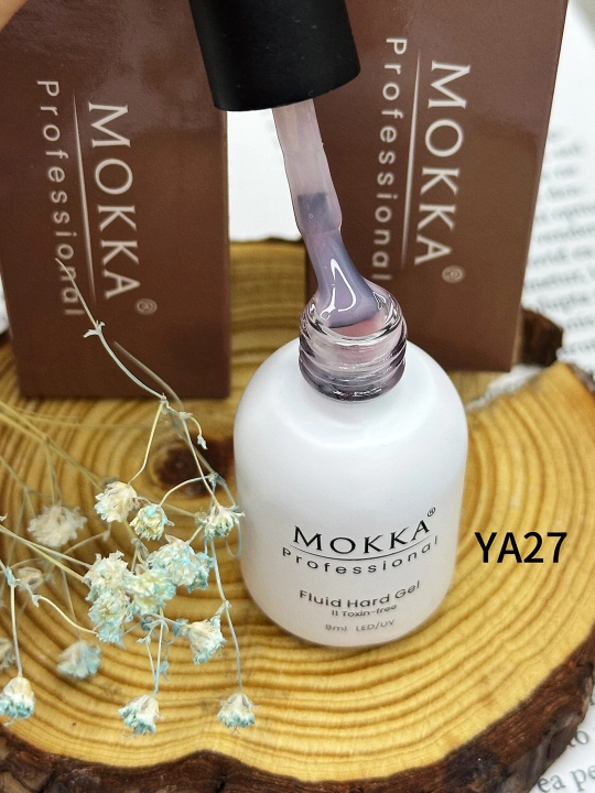 Жидкий полигель для ногтей, гель лак для наращивания и ремонта MOKKA
