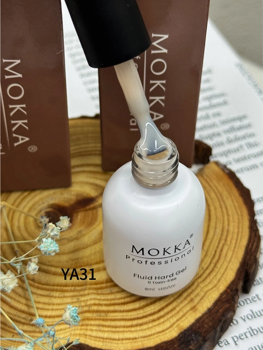 Жидкий полигель для ногтей, гель лак для наращивания и ремонта MOKKA