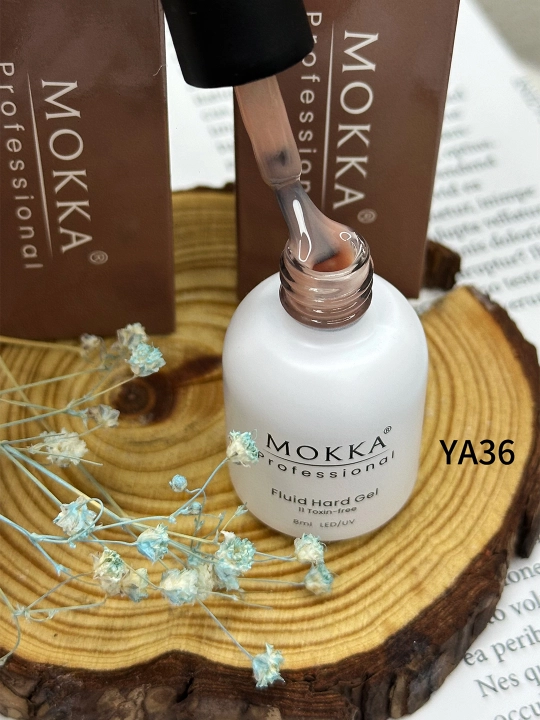 Жидкий полигель для ногтей, гель лак для наращивания и ремонта MOKKA